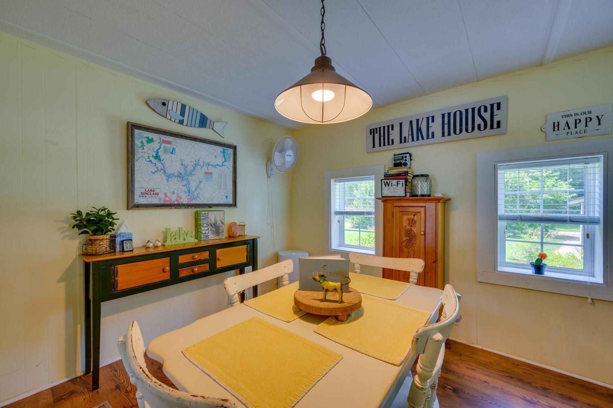 Lake Sinclair Crooked Creek Cottage With Fire Pit! Eatonton Buitenkant foto